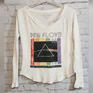 Knit Riot/ Pink Floyd Waffle Knit Thermal Top